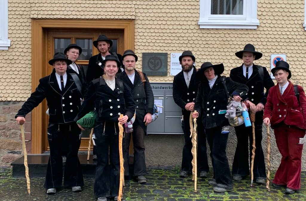 Besuch von Gesellen auf der Walz